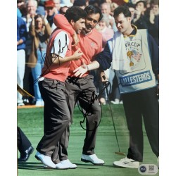 Seve Ballesteros and Jose Maria Olazabal signed photo ACG CERT