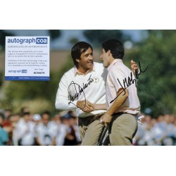 Seve Ballesteros and Jose Maria Olazabal signed photo ACOA