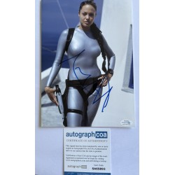 Angelina Jolie signed 12x8 photo ACOA COA