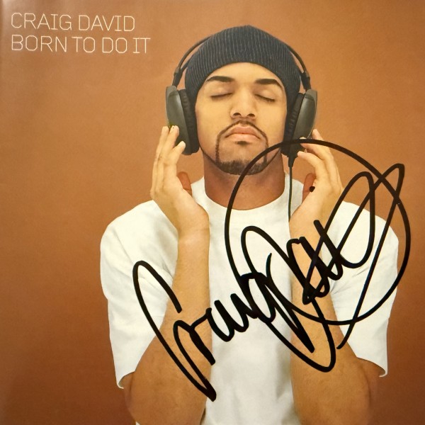 Craig David signed CD cover Craig David signed CD cover