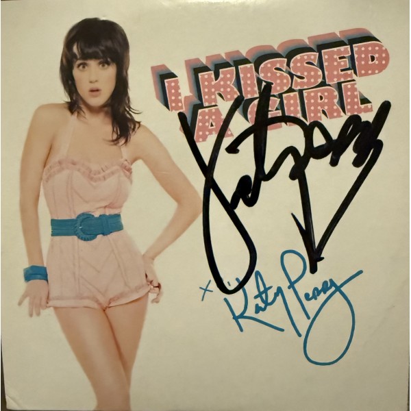 Katy Perry signed CD cover full early signature 