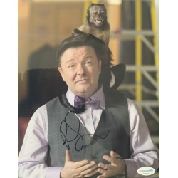 Ricky Gervais signed 10x8 photo  ACOA COA 
