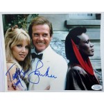 Roger Moore & Tanya Roberts signed 10x8 photo ACOA Roger Moore & Tanya Roberts signed 10x8 photo ACOA