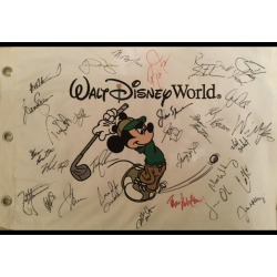 Walt Disney Golf flag multi signed including Jack Nicklaus and Rickie Fowler