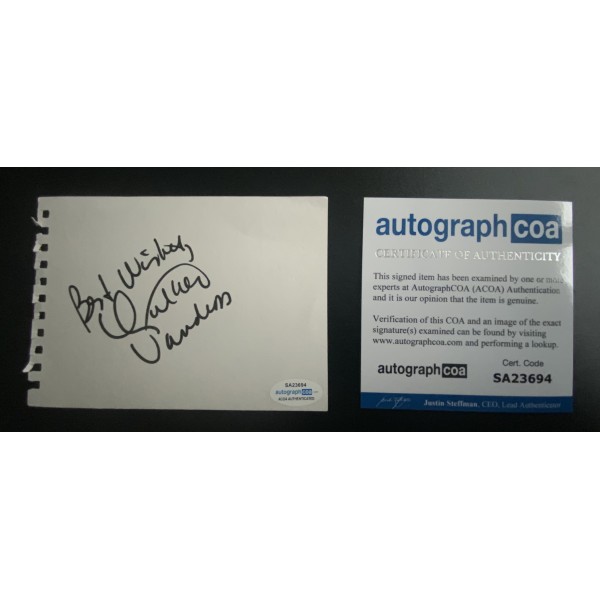 Luther Vandross signed album page ACOA Luther Vandross signed album page ACOA
