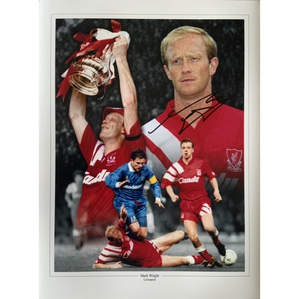Mark Wright 16x12 signed Liverpool montage Mark Wright 16x12 signed Liverpool montage