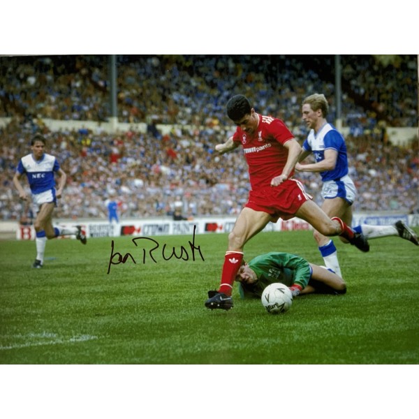 Ian Rush signed 16x12 Liverpool photo 