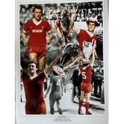 Ray Kennedy rare signed 16x12 Liverpool montage photo 