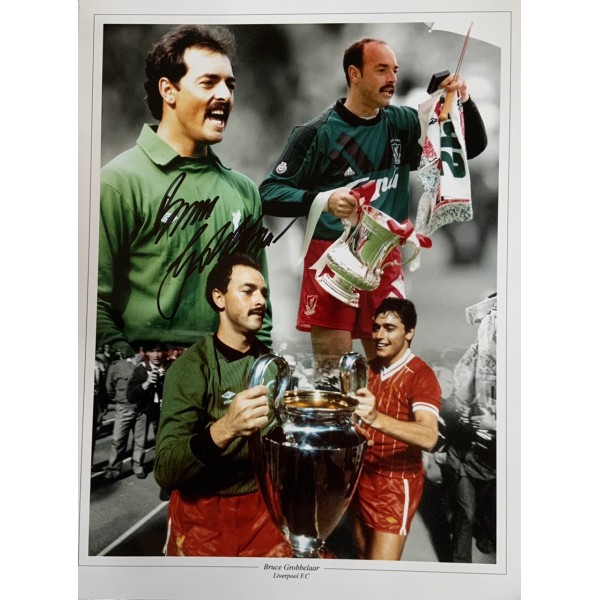 Bruce Grobbelaar signed 16x12 Liverpool montage photo Bruce Grobbelaar signed 16x12 Liverpool montage photo