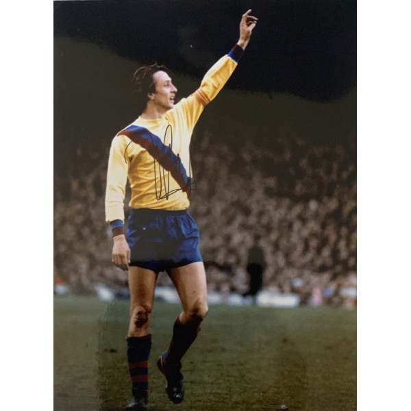 Johan Cruyff Image C signed 16x12 photo Johan Cruyff Image C signed 16x12 photo