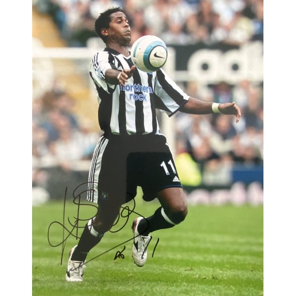 Patrick Kluivert signed 10x8 Newcastle photo 