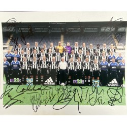 Newcastle 10x8 Multi signed team photo version 2