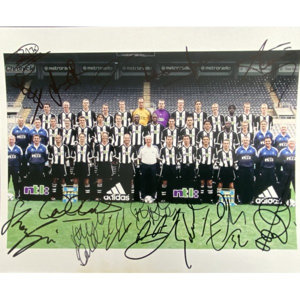 Newcastle 10x8 Multi signed team photo version 2 Newcastle 10x8 Multi signed team photo version 2
