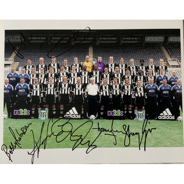 Newcastle 10x8 Multi signed team photo Newcastle 10x8 Multi signed team photo