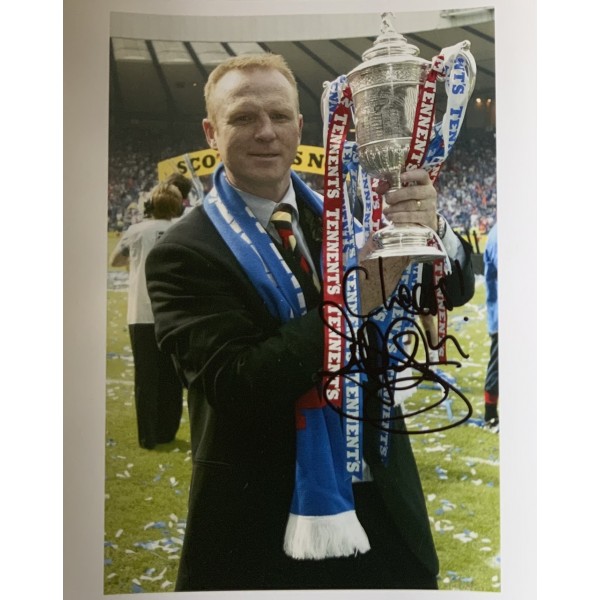 Alex McLeish signed Rangers 10x8 photo