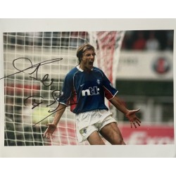Claudio Cannigia signed Rangers 10x8 photo