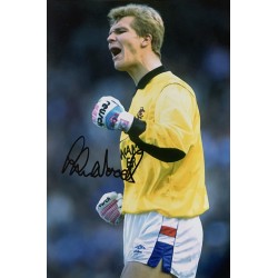 Chris Woods signed Rangers 12x8 photo