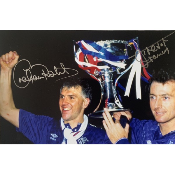Graham Roberts and Trevor Francis signed Rangers 12x8 photo Graham Roberts and Trevor Francis signed Rangers 12x8 photo