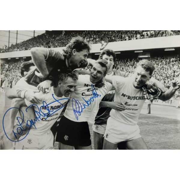Graham Roberts and Chris Woods signed Rangers 12x8 photo image 2 Graham Roberts and Chris Woods signed Rangers 12x8 photo image 2