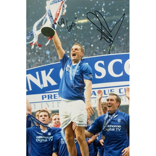 Ronald de Boer signed Rangers 12x8 photo Ronald de Boer signed Rangers 12x8 photo