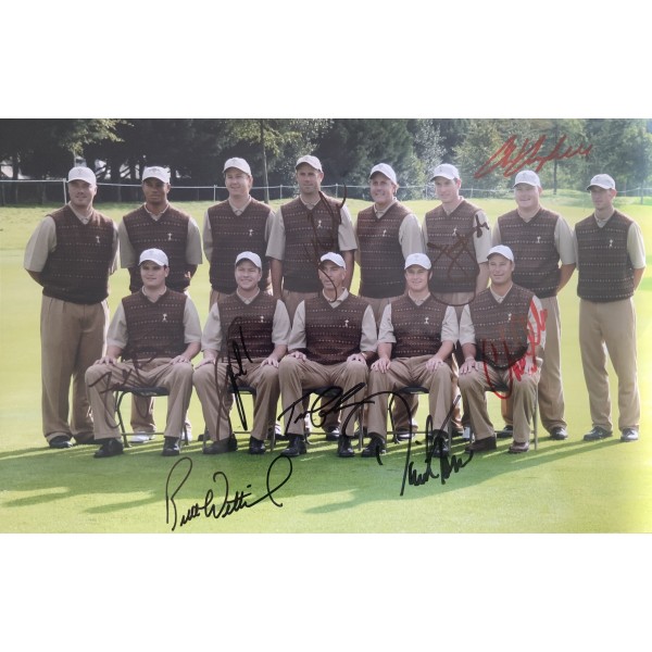 Team USA signed 2006 Ryder Cup 12x8 photo signed by 9 Team USA signed 2006 Ryder Cup 12x8 photo signed by 9