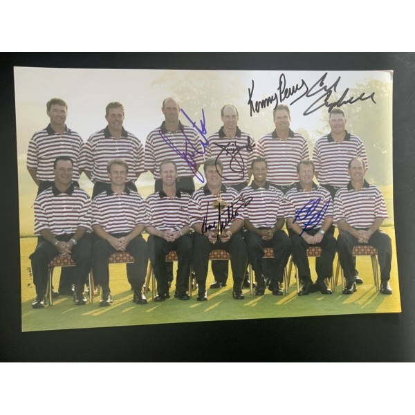 Team USA signed 2004 Ryder Cup 12x8 photo signed by 6 Team USA signed 2004 Ryder Cup 12x8 photo signed by 6