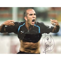 Paolo Di Canio signed 16x12 Lazio photo image 2