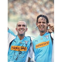Paolo Di Canio signed 16x12 Lazio photo 