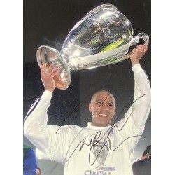 Roberto Carlos signed 16x12 Real Madrid photo