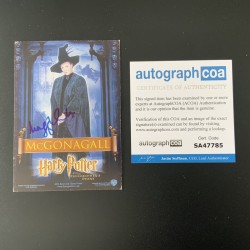 Maggie Smith rare signed Harry Potter postcard 