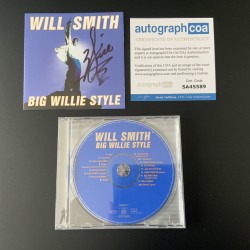 Will Smith signed CD cover ACOA slightly smudged