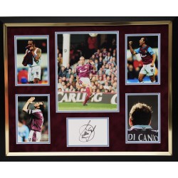 Paolo Di Canio signed West Ham framed presentation (version 1)