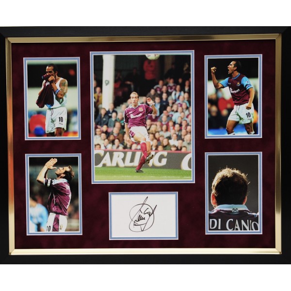 Paolo Di Canio signed West Ham framed presentation (version 1) Paolo Di Canio signed West Ham framed presentation (version 1)