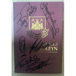 Multi signed 6 signatures Farewell Boleyn signed programme black pen