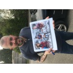 Billy Bonds , Sir Trevor Brooking and Julian Dicks 16x12 West Ham montage (version 3)