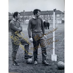 Geoff Hurst &  Jimmy Greaves double signed 16x12 West Ham photo 