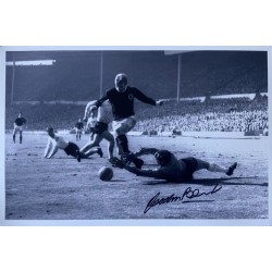Gordon Banks signed 12x8 England photo image C