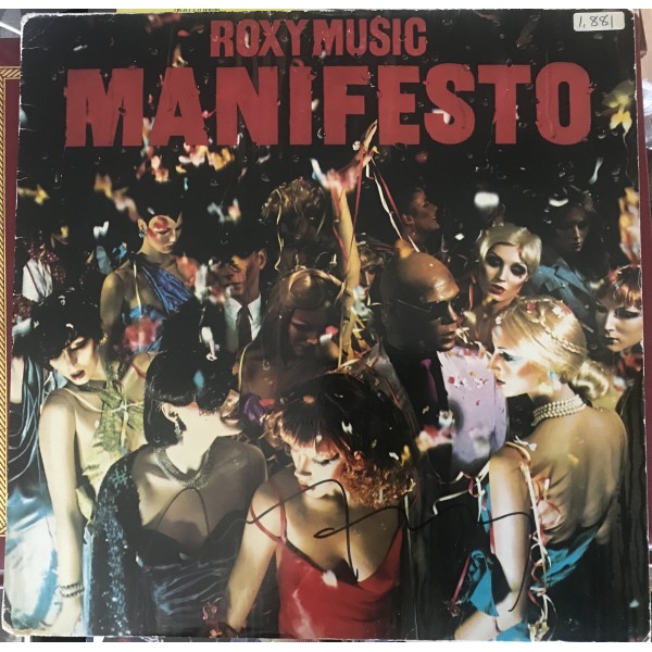 Bryan Ferry signed Roxy Music album Manifesto Bryan Ferry signed Roxy Music album Manifesto