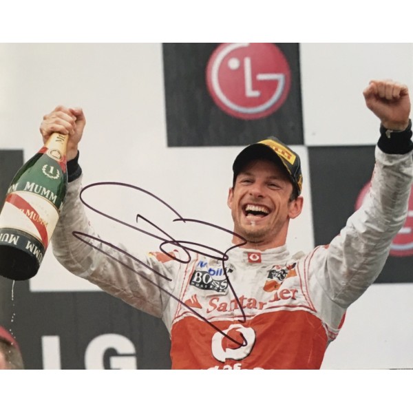 Jenson Button Image C signed 10x8 colour photo Jenson Button Image C signed 10x8 colour photo