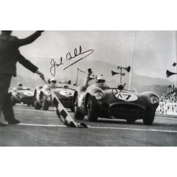 Jack Brabham and Stirling Moss double signed 12x8 photo