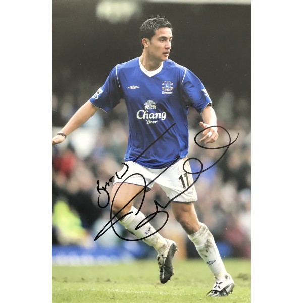 Tim Cahill signed Everton photo image B Tim Cahill signed Everton photo image B