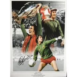 Ray Clemence signed 16x12 Liverpool montage photo 