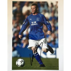 Wayne Rooney signed Everton 10x8 photo image B