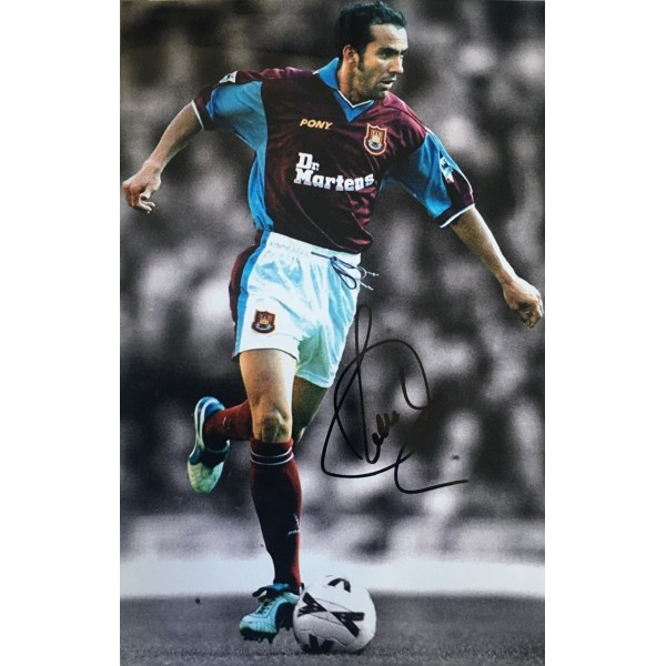 Paolo Di Canio signed 12x8 photo rushed signature (colour combination) Paolo Di Canio signed 12x8 photo rushed signature (colour combination)