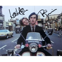 Quadrophenia double signed 10x8 Phil Daniels & Leslie Ash bike photo image 2