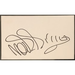 Morrissey signature ( on white card ) ACOA LOA
