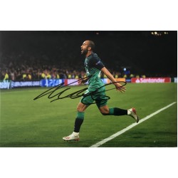 Lucas Moura signed 12x8 Tottenham semi final photo image A
