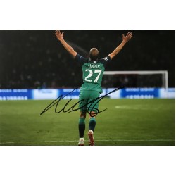 Lucas Moura signed 12x8 Tottenham semi final photo image B