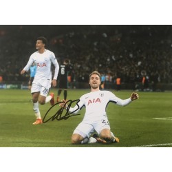 Christian Eriksen signed 12x8 Tottenham photo image A