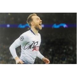 Christian Eriksen signed 12x8 Tottenham photo image C